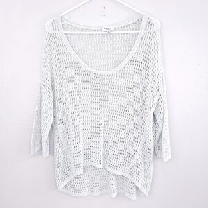 White Knit Women's Top
